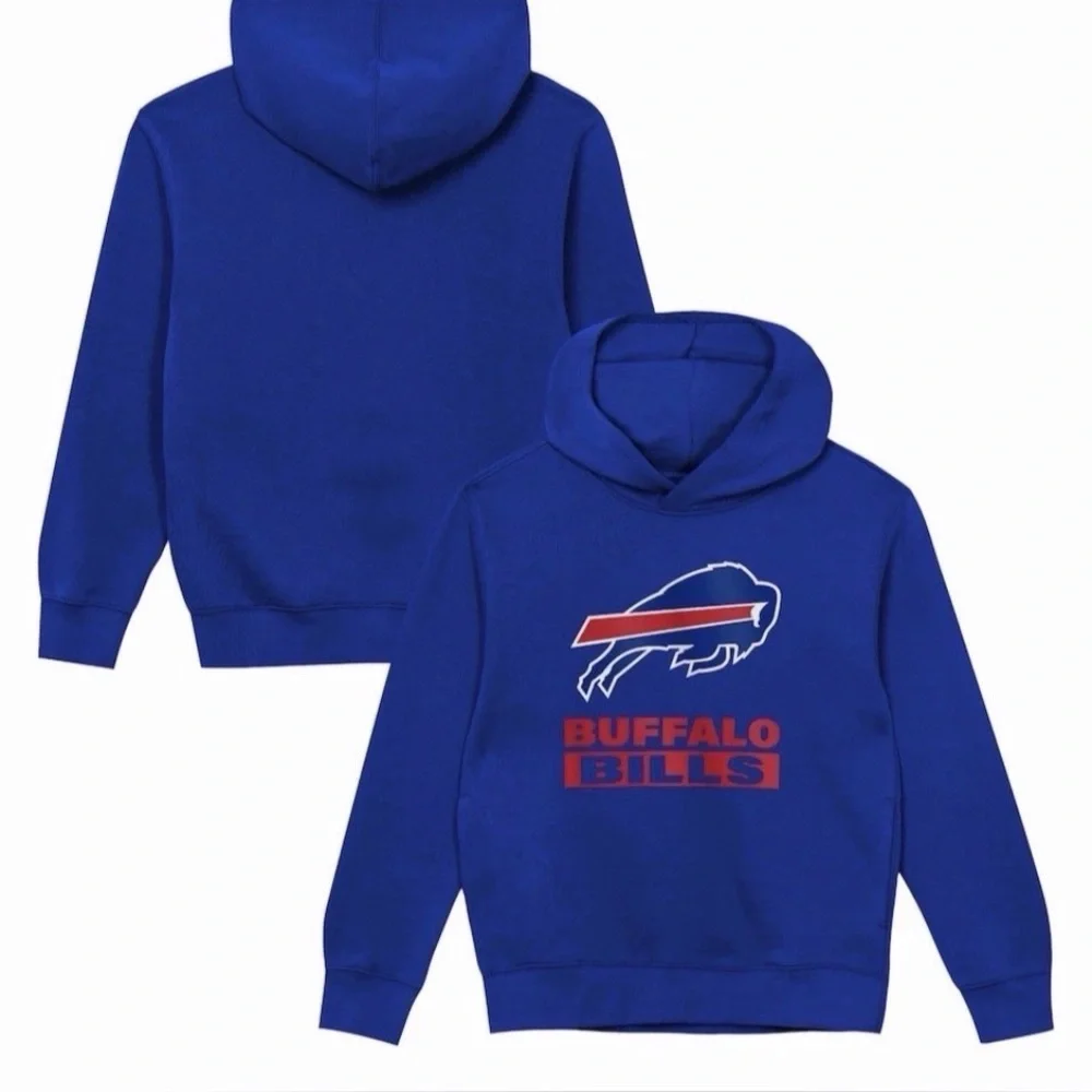 NWT Toddler‎ 3T Buffalo Bills Outerstuff Royal Blue Back to Basics Hoodie